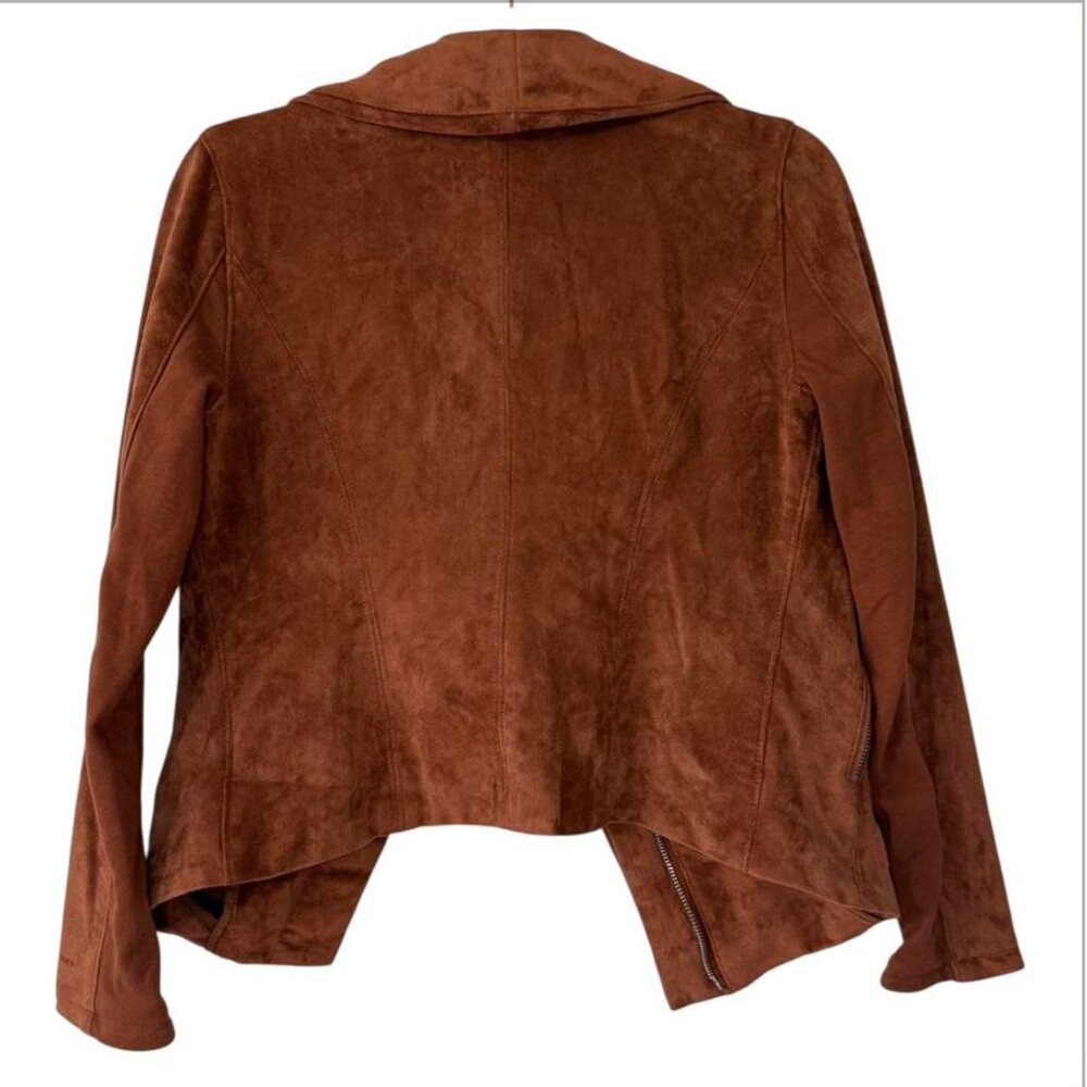 Blank Nyc Brown Faux Suede Moto Jacket - Picture 2 of 5
